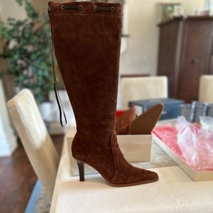 Coach brown suede boots size 10. Never worn